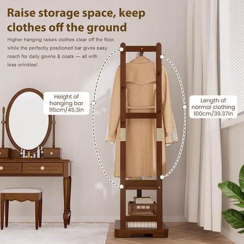 Natural rubberwood finish adds warm tone to any room