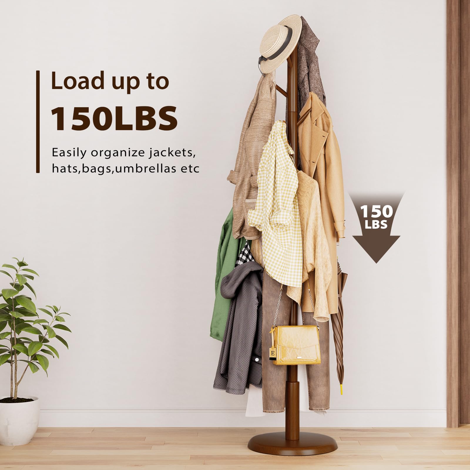 Taitiy natural rubberwood grain adds warmth to any entryway