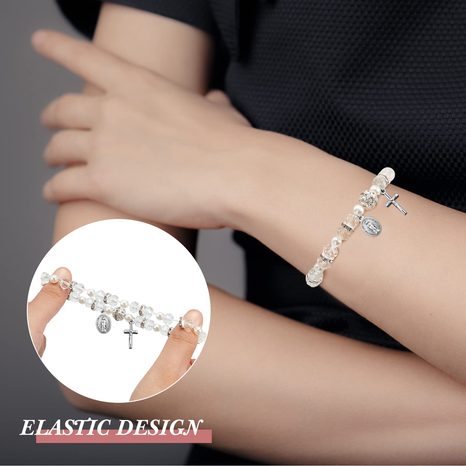 Taiyin rosary bracelet with mesh bag packaging for gifting