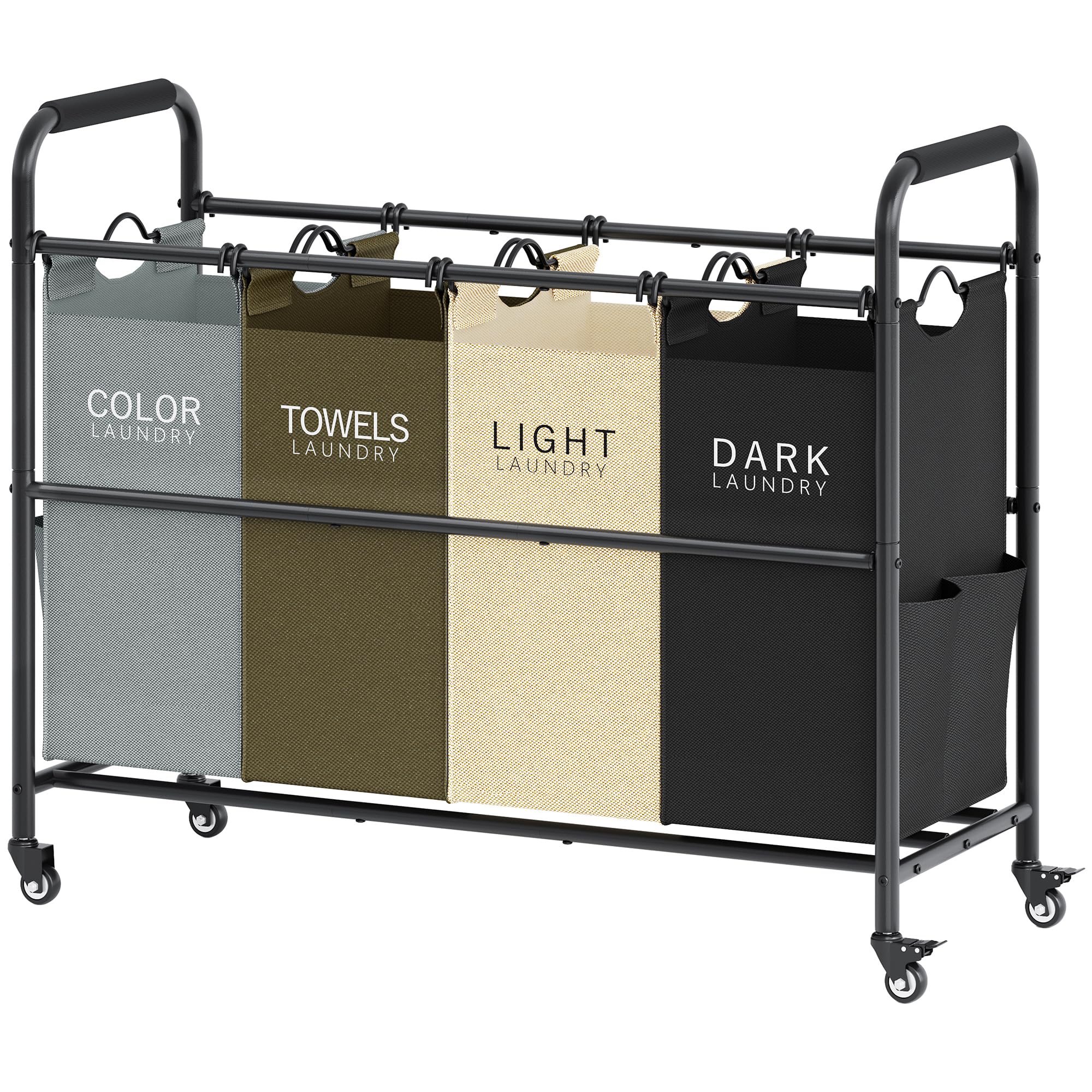 Tajsoon 4-Bag Laundry Sorter frame assembly for a stable, organized start