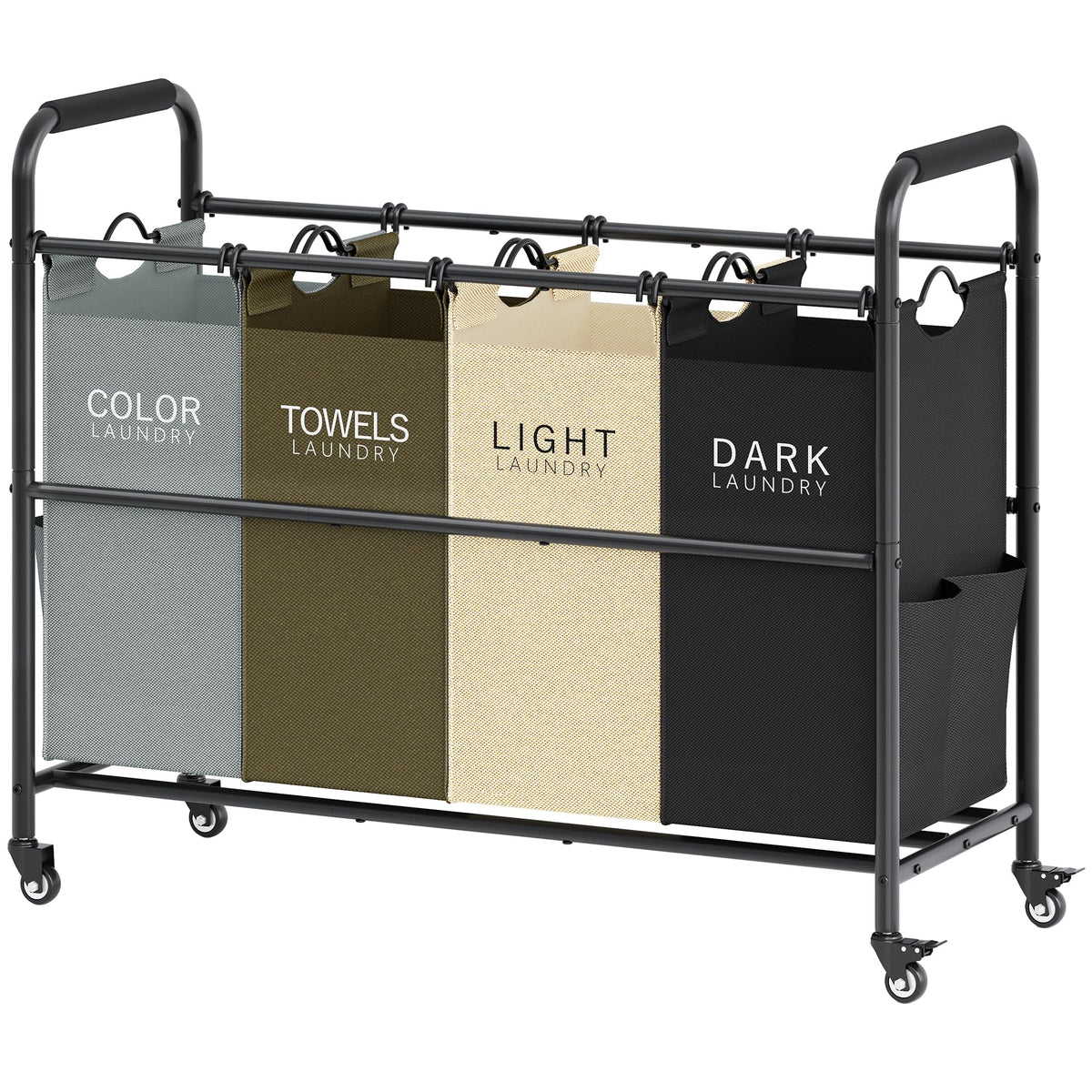 Tajsoon 4-Bag Laundry Sorter frame assembly for a stable, organized start