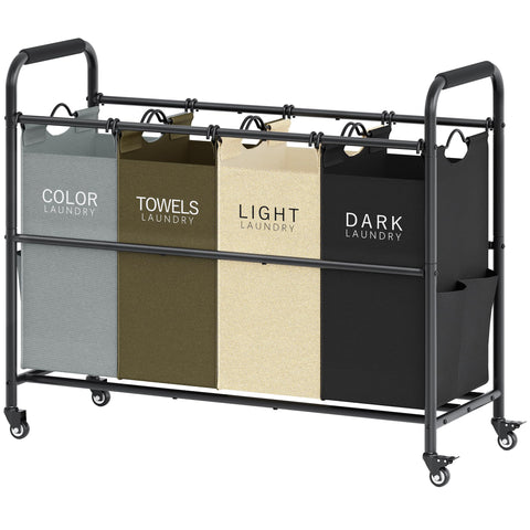Tajsoon 4-Bag Laundry Sorter frame assembly for a stable, organized start