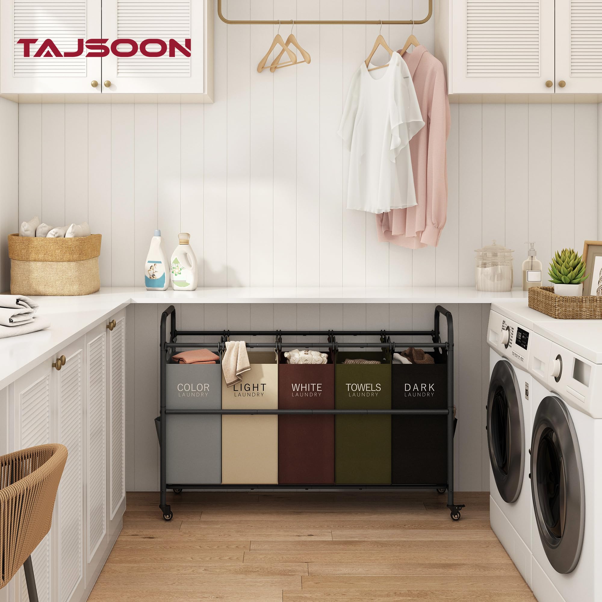 Tajsoon color-coded bags simplify sorting dark and light garments.