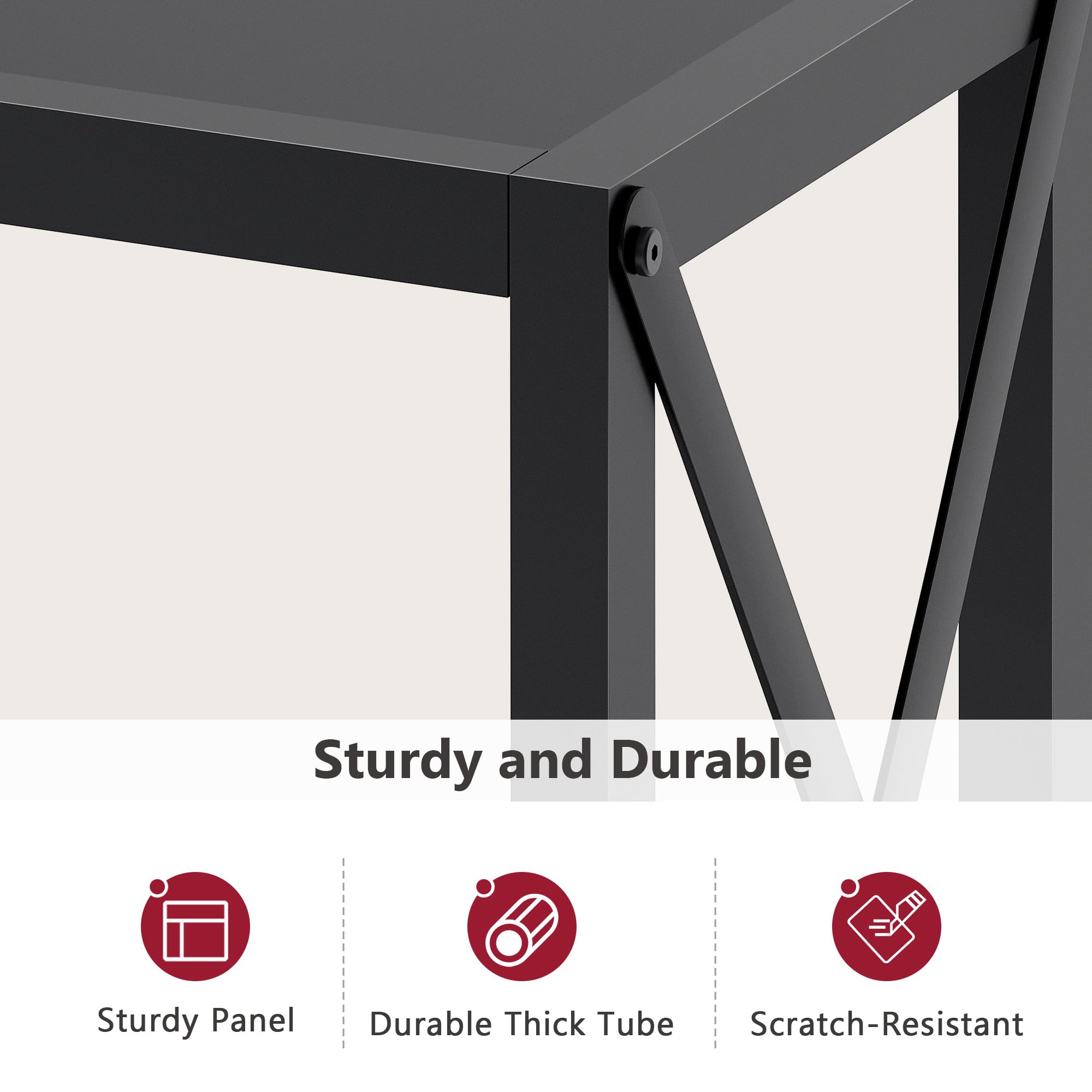 Tajsoon console table adjustable feet stabilize on uneven floors