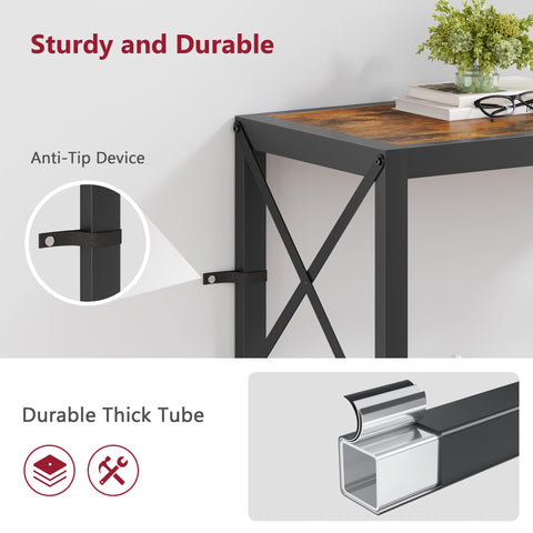 Tajsoon console table ships with clear assembly instructions