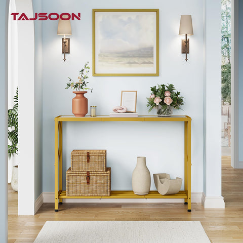 Tajsoon entryway table top features imitation marble texture for elegant entrances.