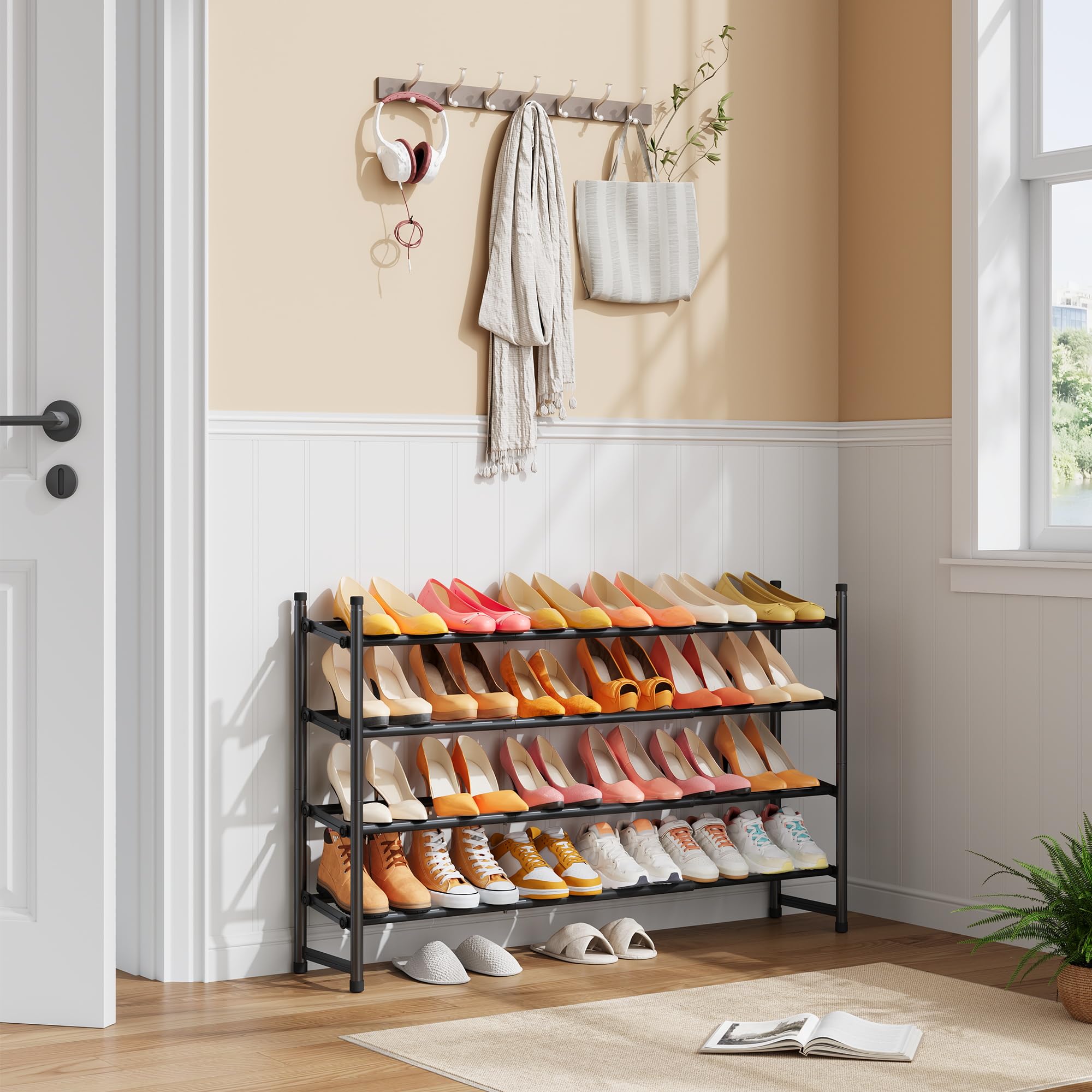 Tajsoon non-slip feet help keep the rack steady.