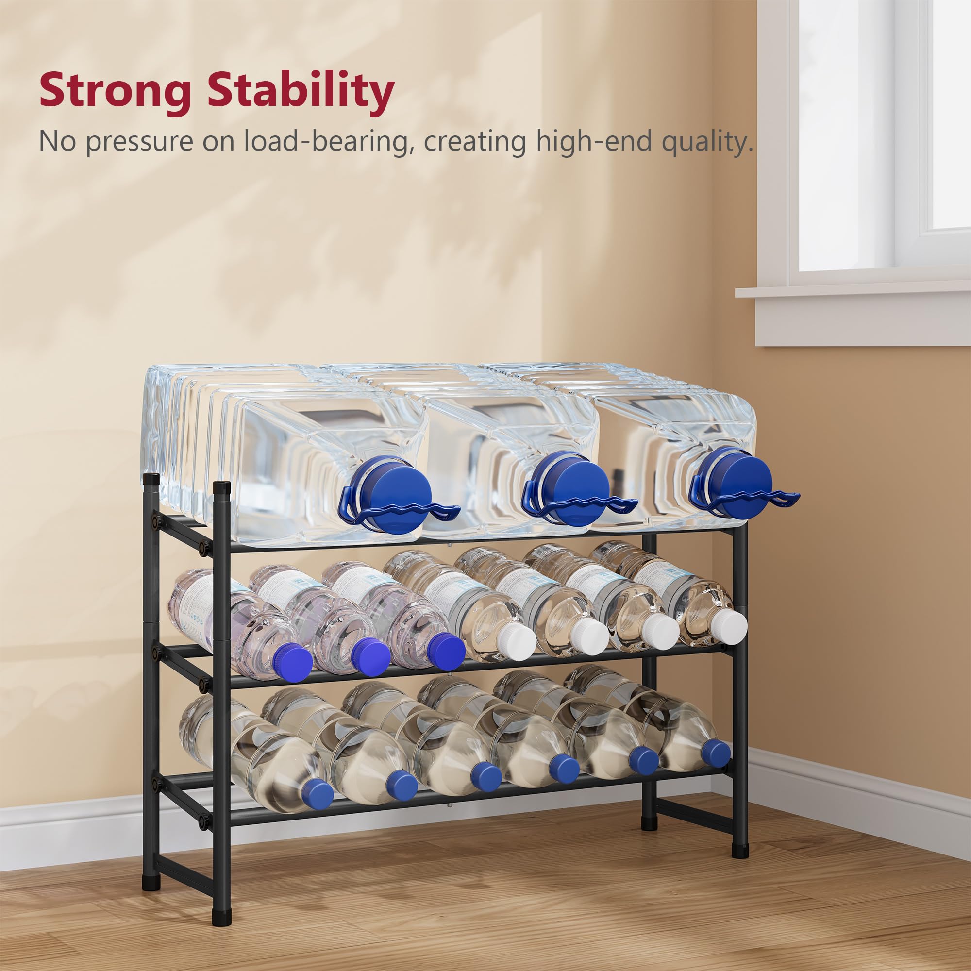 Tajsoon expandable shoe rack stackable units helps maximize footprint by adding more shelves.