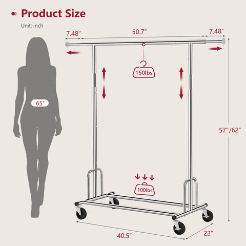 Tajsoon rack chrome finish resists rust and looks sleek