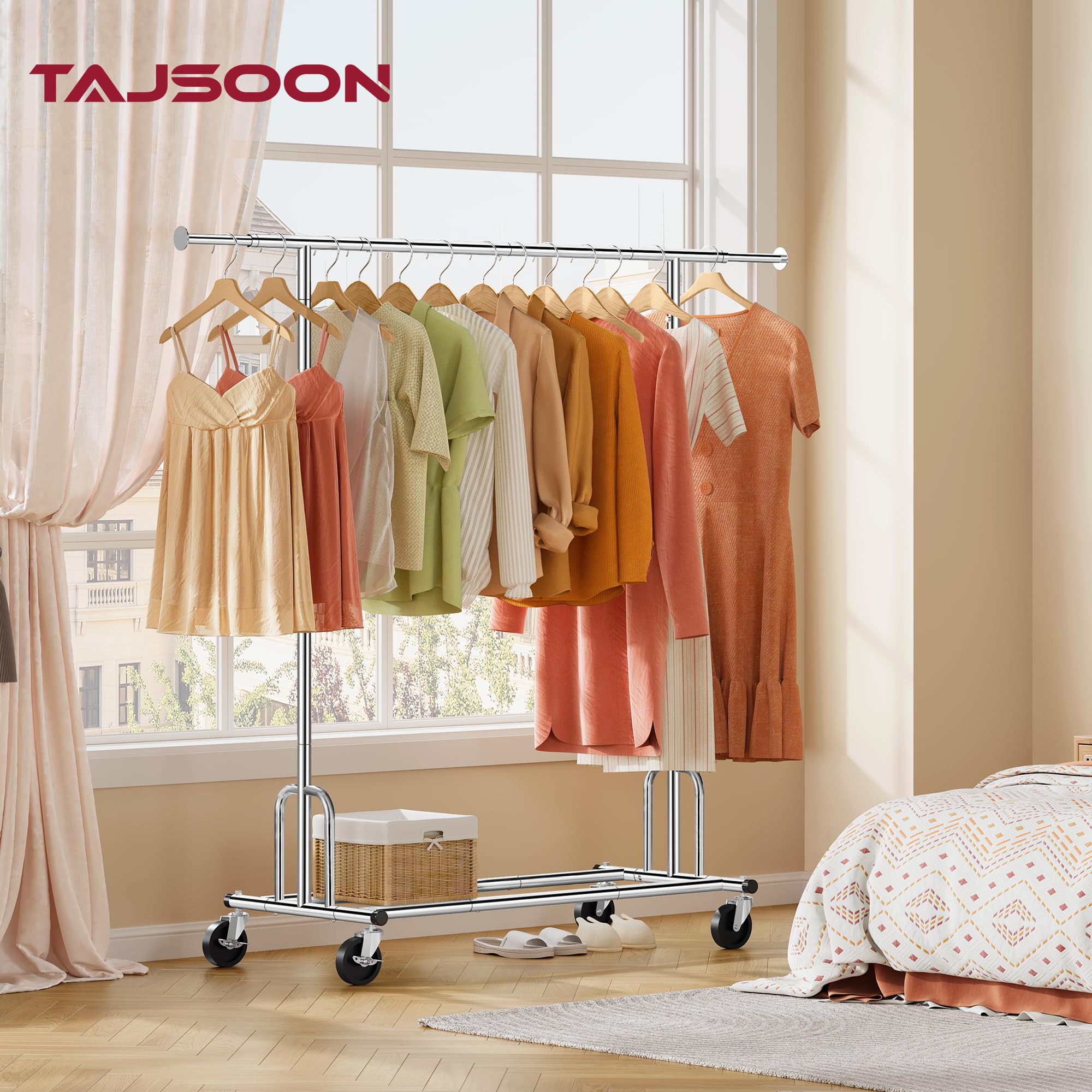 Tajsoon rack height adjustment for compact rooms