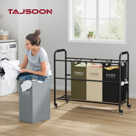 Tajsoon 4-bag sorter frame dimensions highlight spacious capacity for large loads