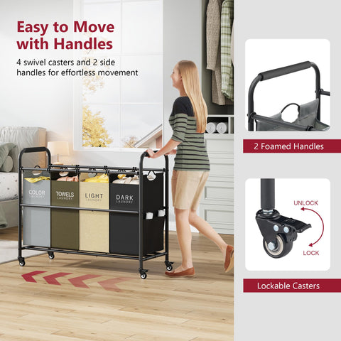 Tajsoon side pockets store small items for clutter-free sorting