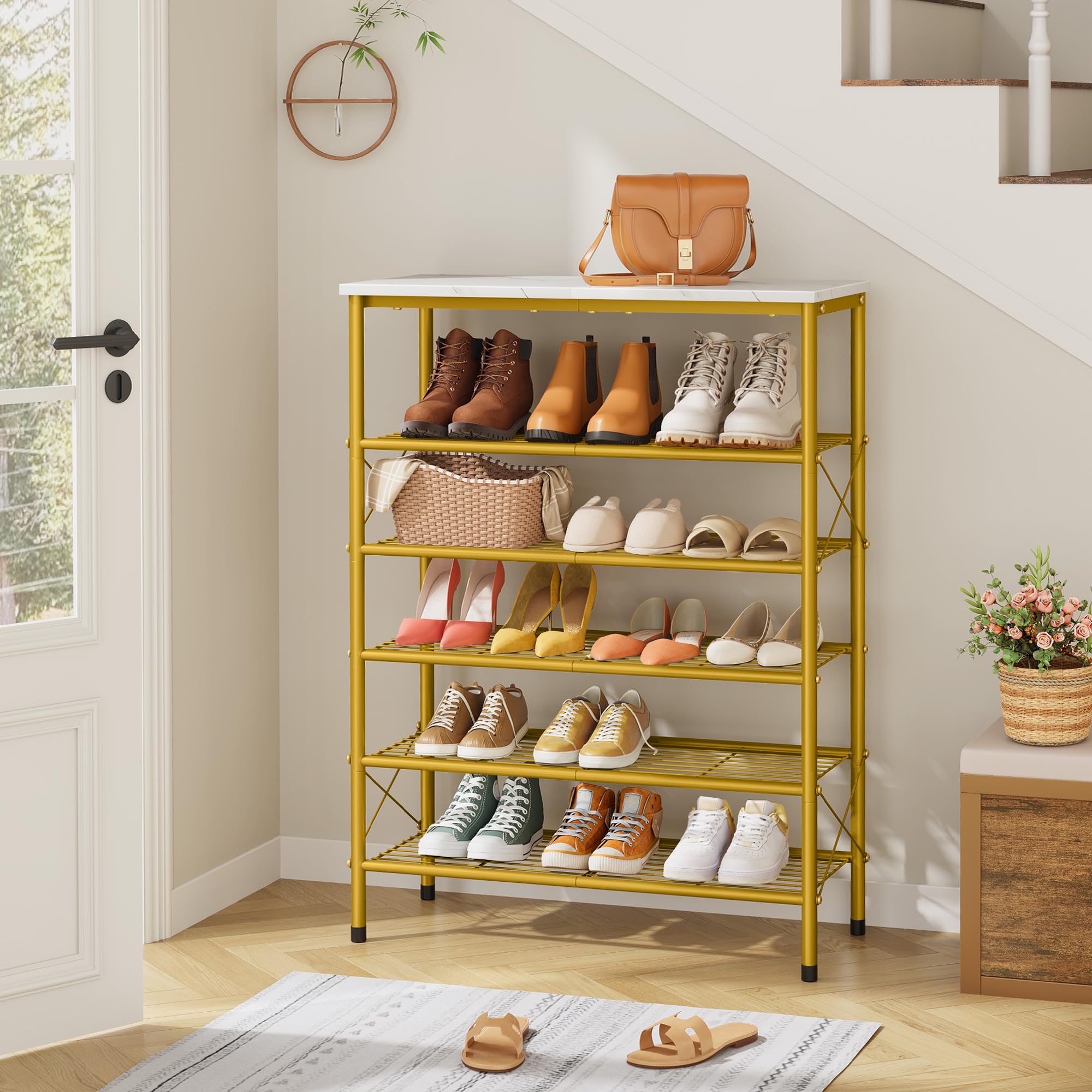 Tajsoon X-shaped fixed side frame provides stable support.