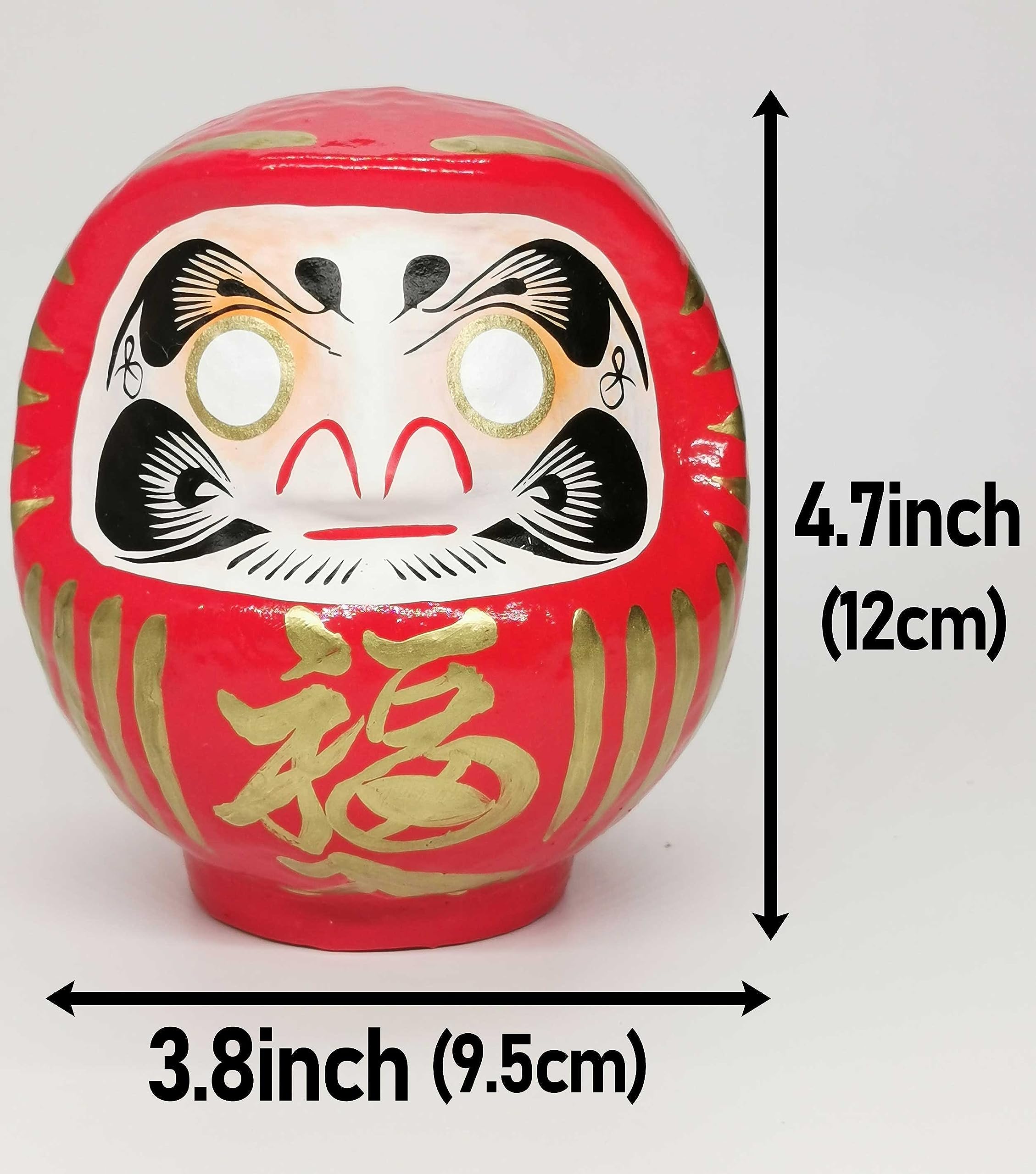 Takasaki Daruma 4.7-inch red box original packaging for authentic presentation