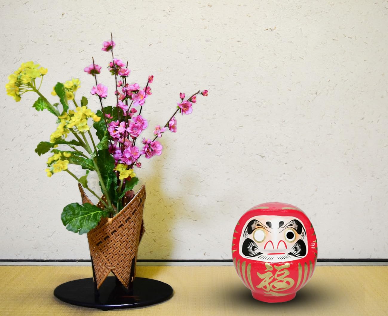 Takasaki Daruma red face close-up highlighting handcrafted craftsmanship and tradition