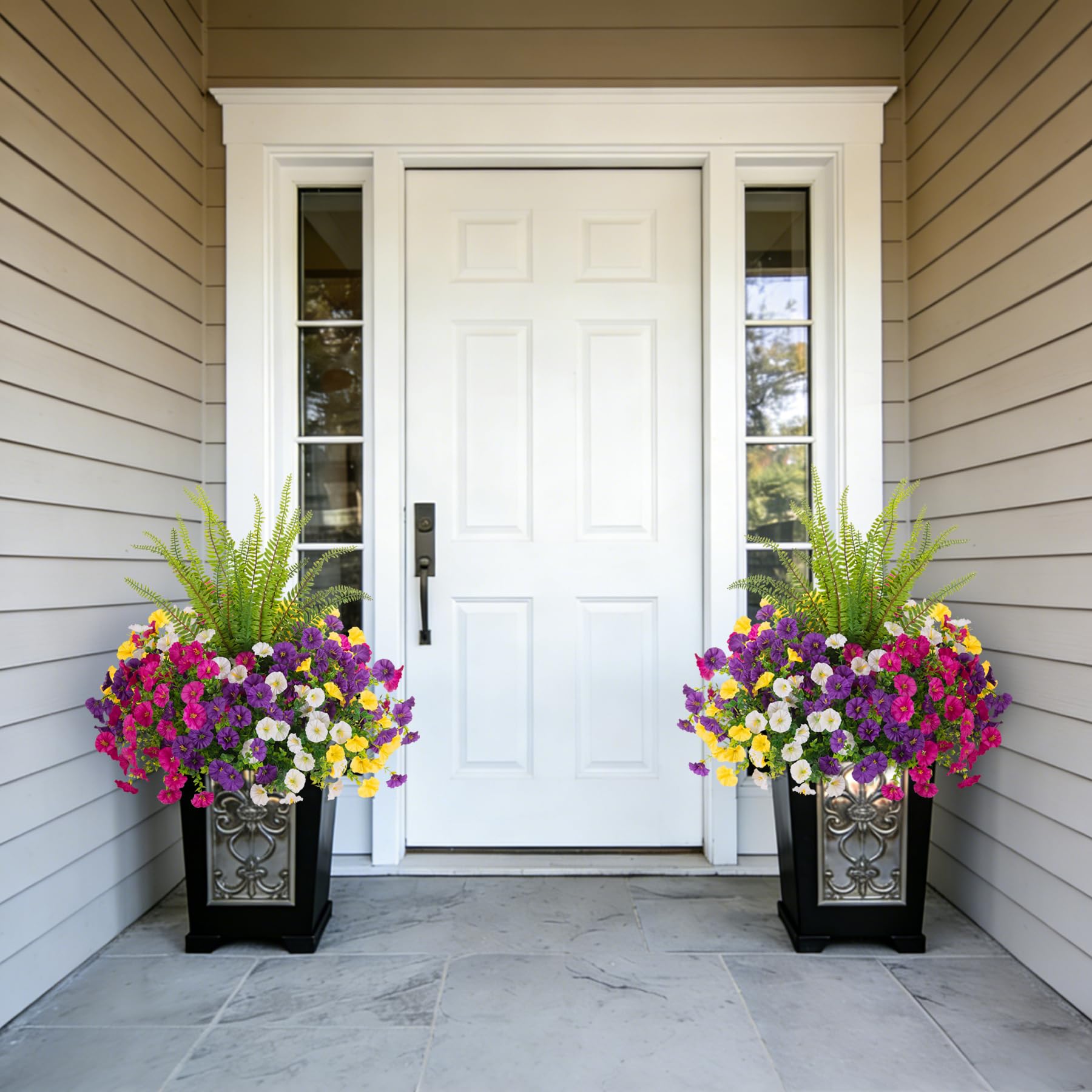 TakeArt Boston fern bundle adds lush greenery to garden spaces.