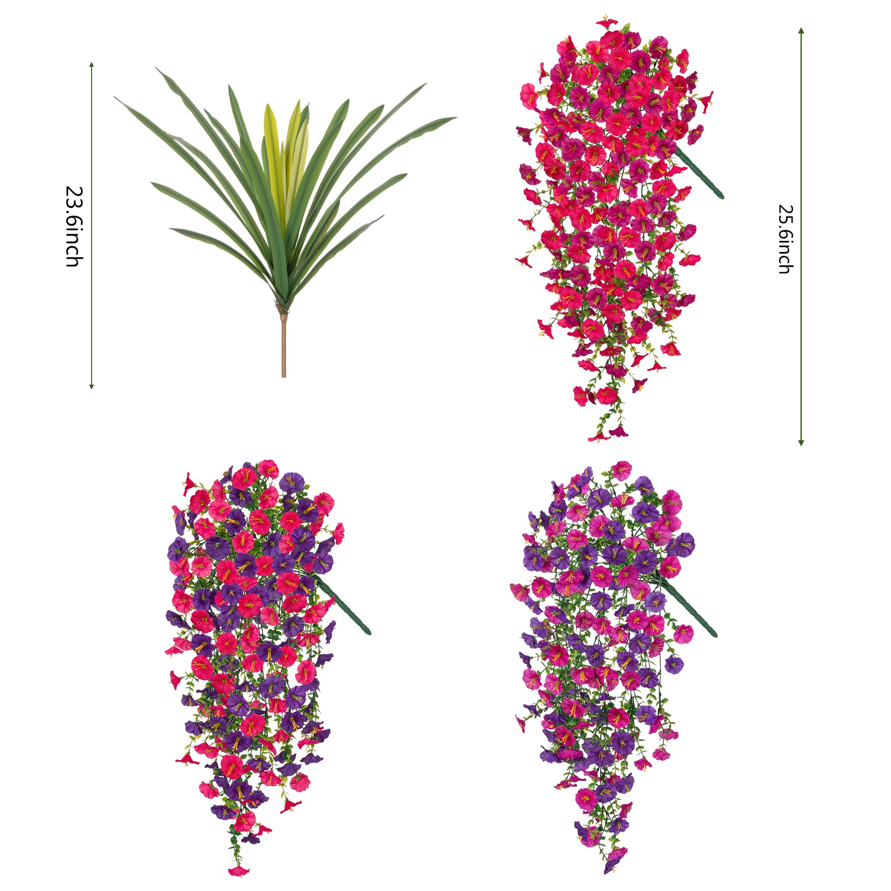 TakeArt no-maintenance decor for planters, baskets, and garlands