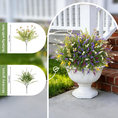TakeArt outdoor porch setup with plants for year-round color.