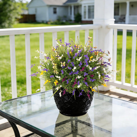 TakeArt UV-resistant fake fern leaves stay vibrant in sun and rain.