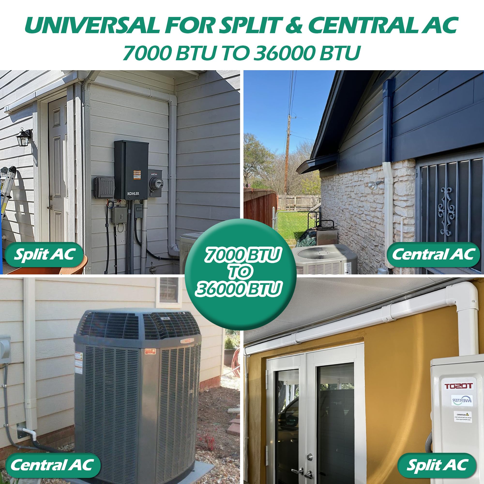 TAKTOPEAK line set cover can be painted to match exterior walls and blend in.