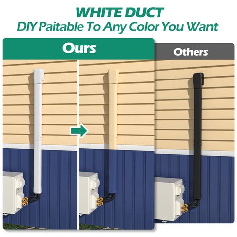 TAKTOPEAK paintable exterior finish blends with walls for a seamless look.