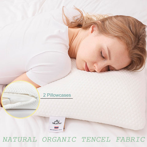 TalatexHome Talalay pillow soft-medium-firm core detail.