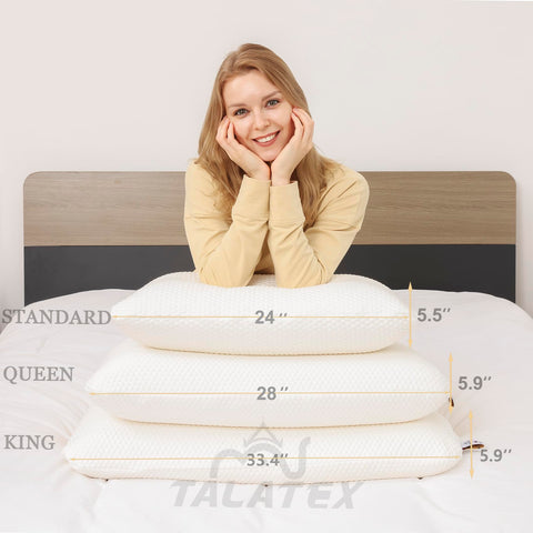 TalatexHome Talalay pillow perforated ventilation close-up for airflow.