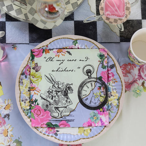 Talking Tables Alice teacups with pink handle add playful sophistication to tea