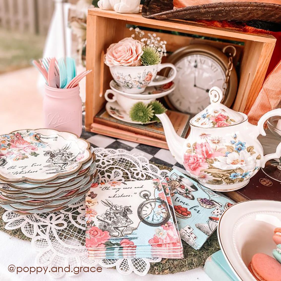 Talking Tables Alice vintage florals evoke timeless elegance for themed celebrations