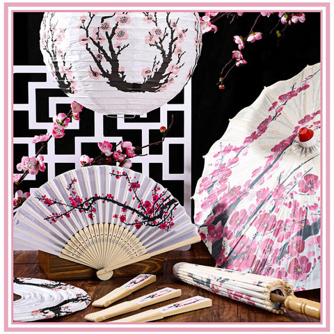 Tallew handheld silk folding fans bundled for elegant cooling