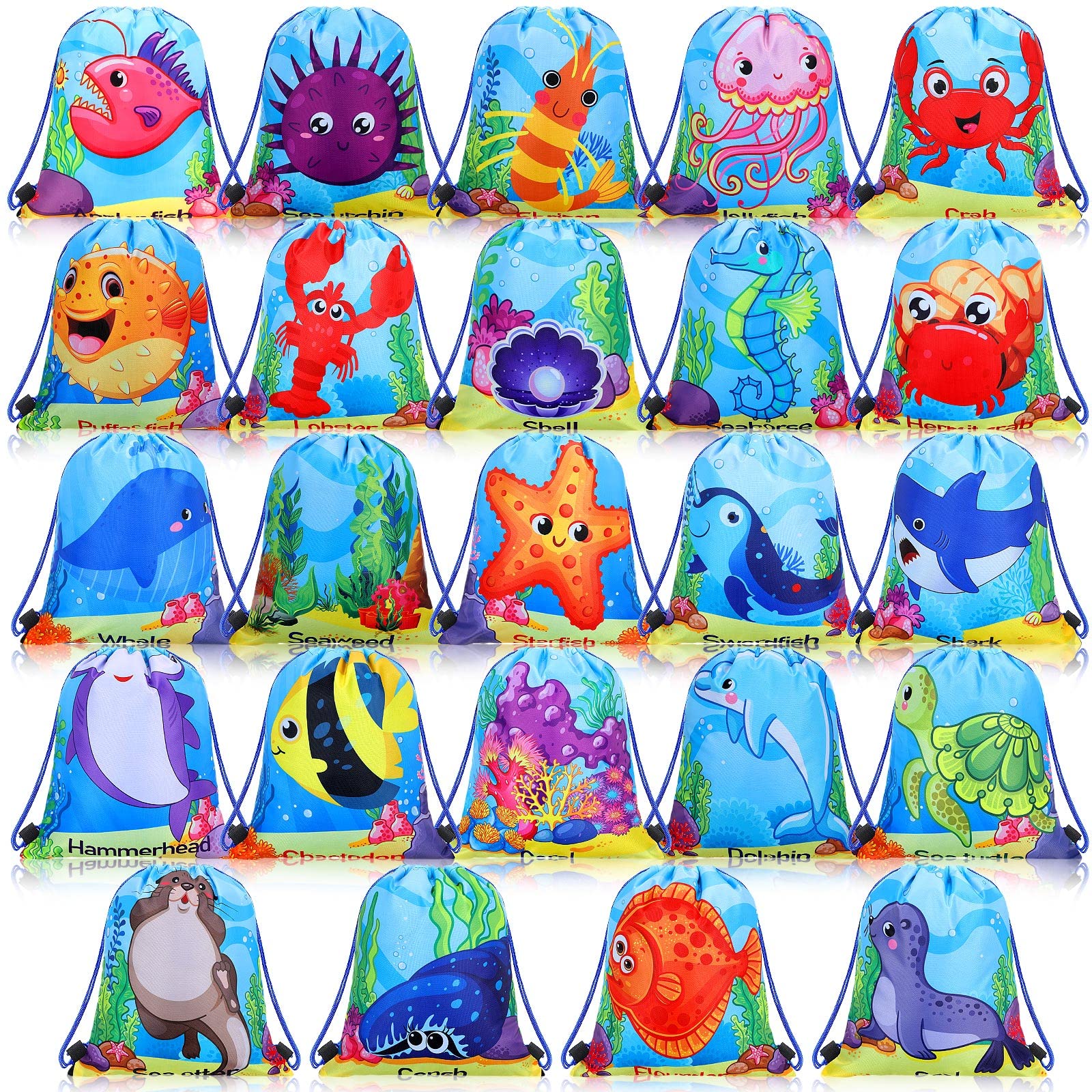 Talltalk ocean animal gift bags in 24 styles for party favors
