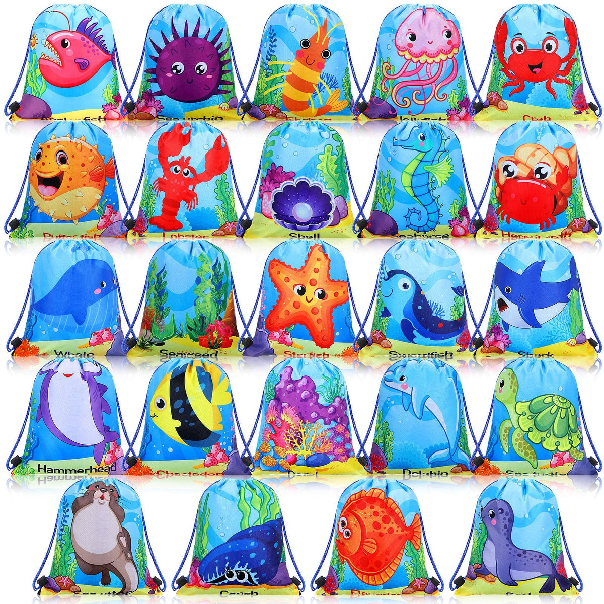 Talltalk ocean animal gift bags in 24 styles for party favors