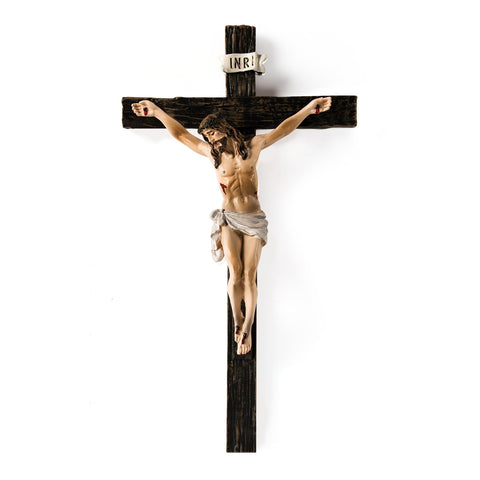 TALPGOD crucifix wall cross 10-inch front view for elegant wall display in living room
