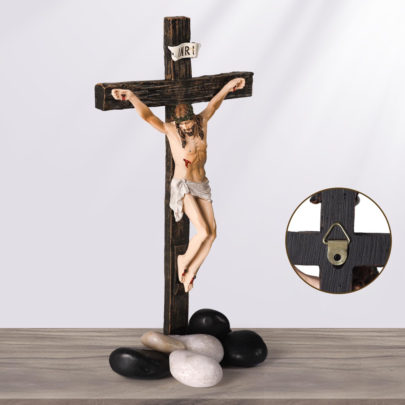 TALPGOD crucifix wall cross 10-inch suitable for church, chapel, or study decor