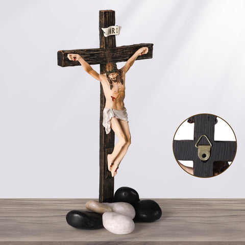 TALPGOD crucifix wall cross 10-inch suitable for church, chapel, or study decor