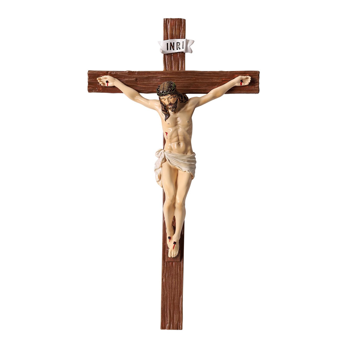 TALPGOD crucifix wall cross 10-inch on display adds timeless decor to any room.