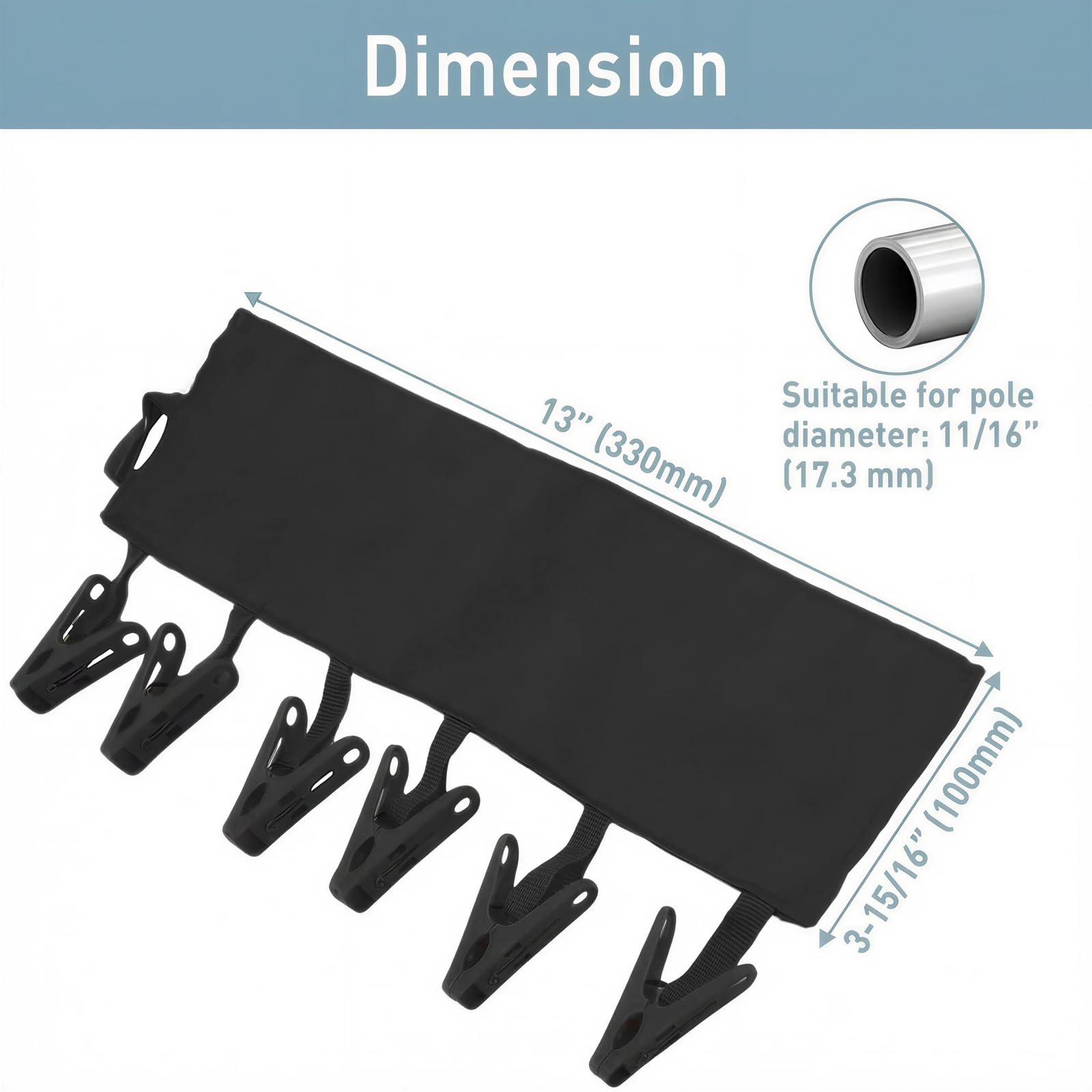 TamBee portable hanger clips folded compactly for easy packing