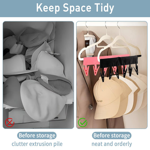 TamBee portable hanger clips tucked in a bag demonstrates portability