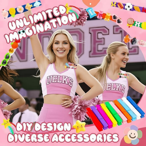 Tamkudoy Cheer Pins letter beads for custom phrases and team mottoes