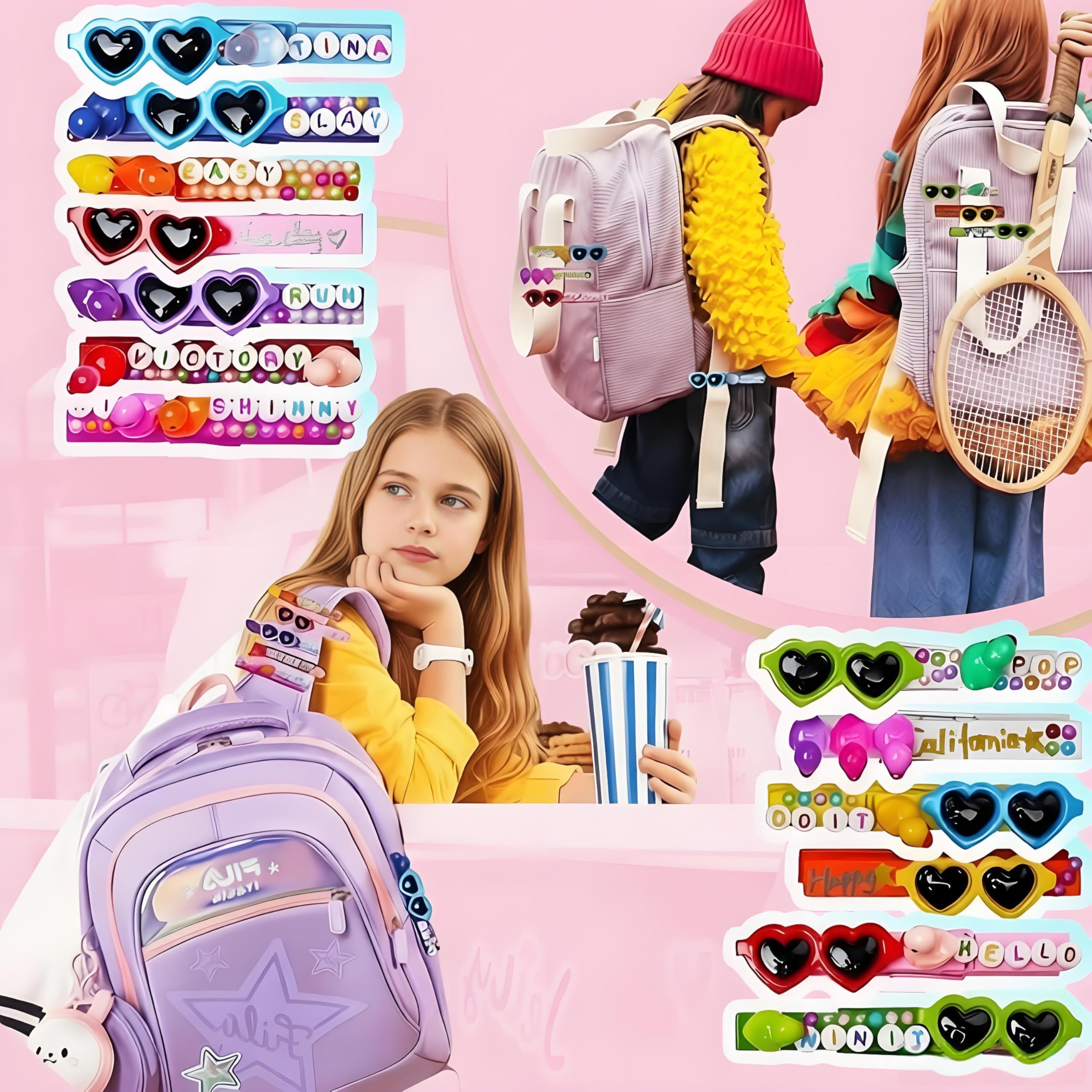 Tamkudoy Cheer Pins pens and glue help secure edges and writing messages