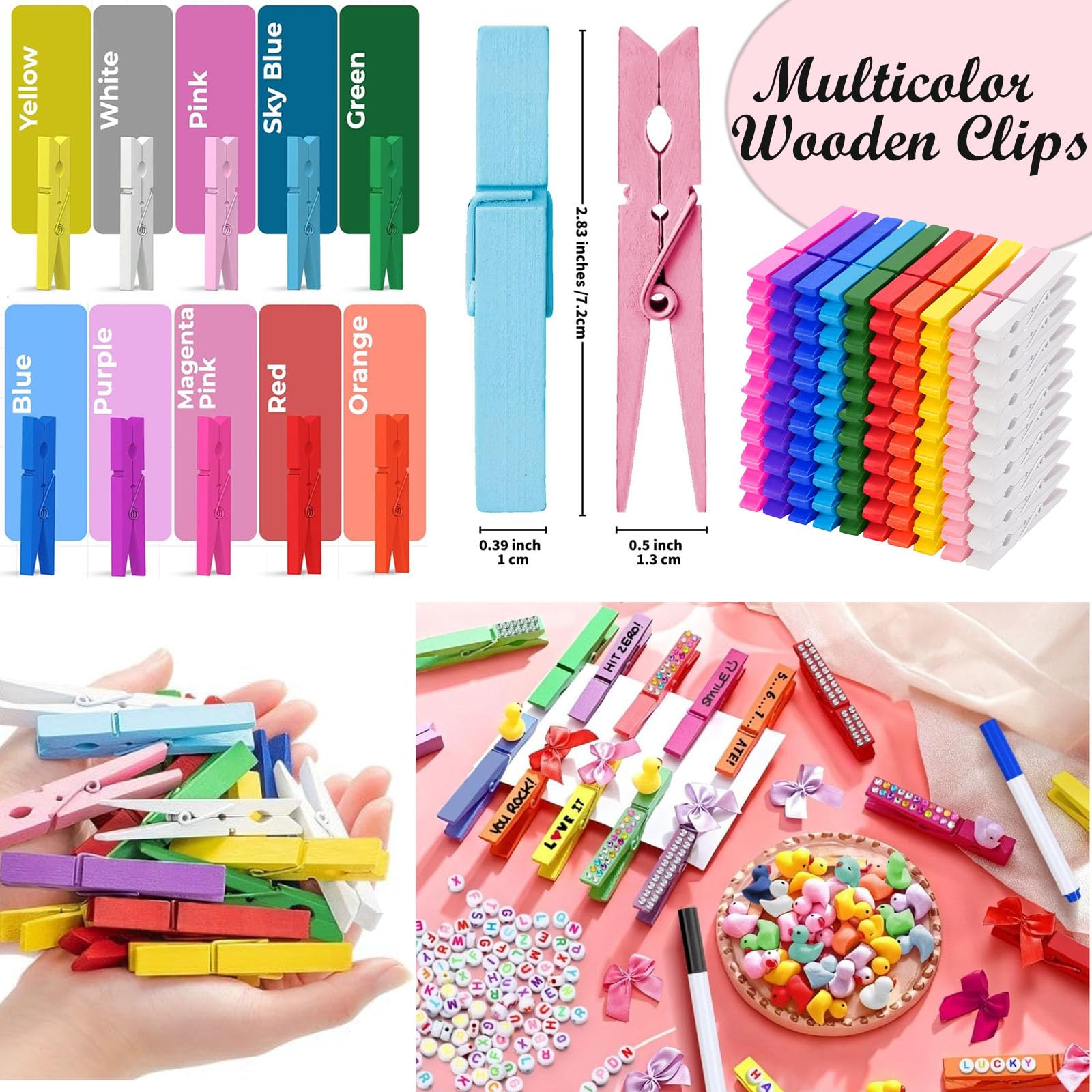 Tamkudoy Cheer Pins rainbows and daisies charms add playful flair