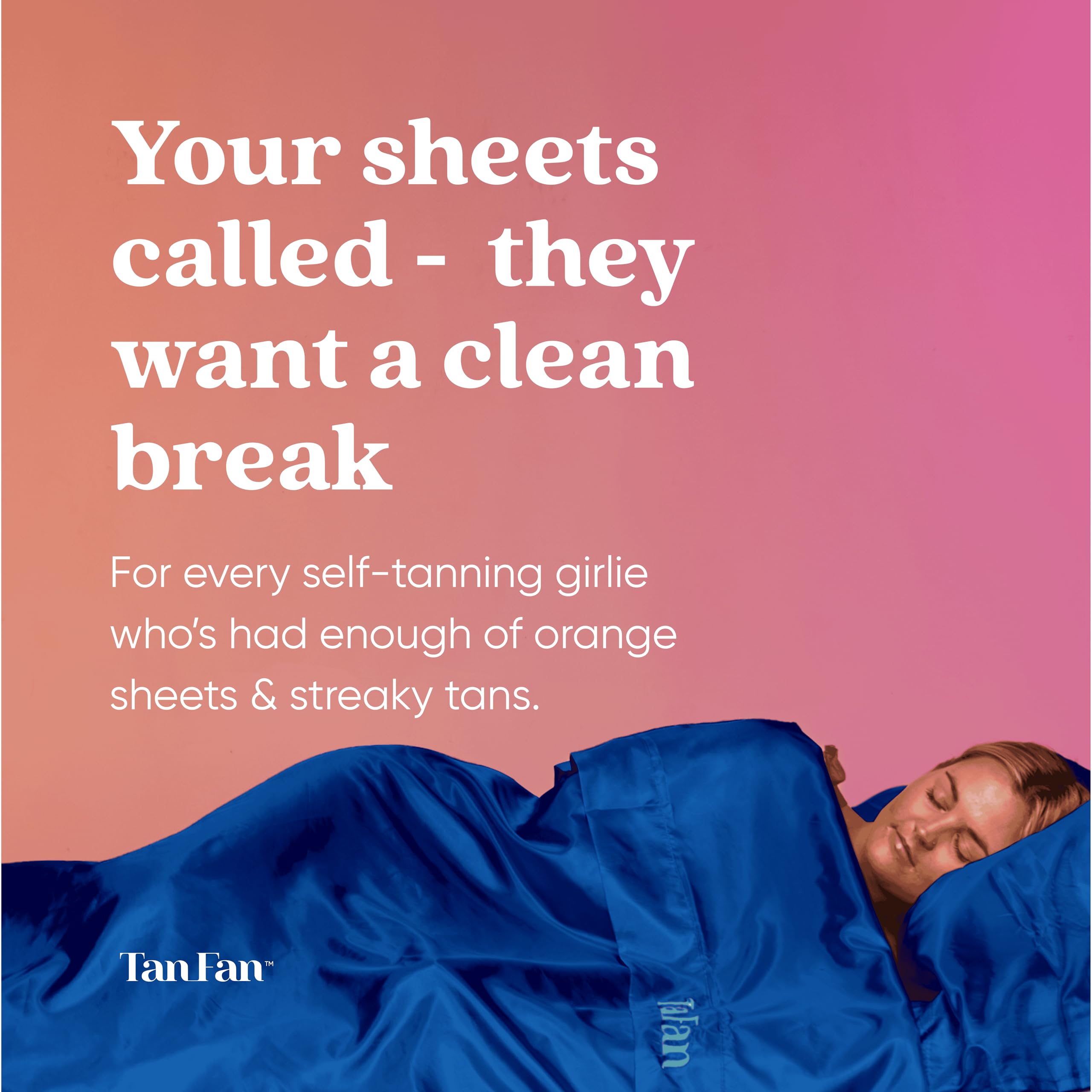 Tan Fan Sleep Sac with foot openings designed for comfortable airflow overnight.