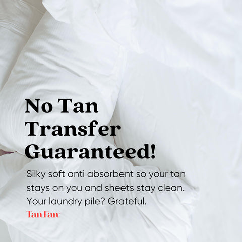 Tan Fan Sleep Sac fabric highlights anti-absorbent weave that helps keep tan on you.