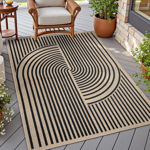 Tangsoo Easy Jute 3x5 rug closeup of durable washable pattern