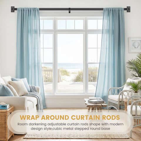 TANGWIN room-darkening rod enhances privacy and light control