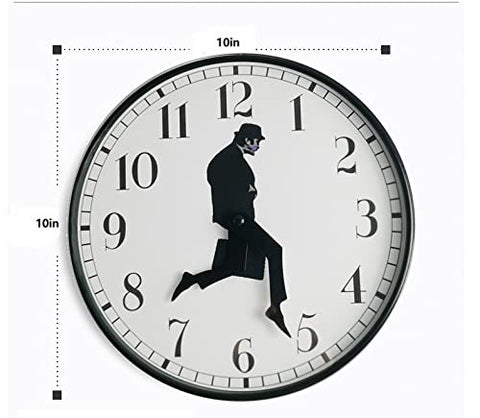 Tankrin Ministry of Silly Walks Clock clear glass aids viewing