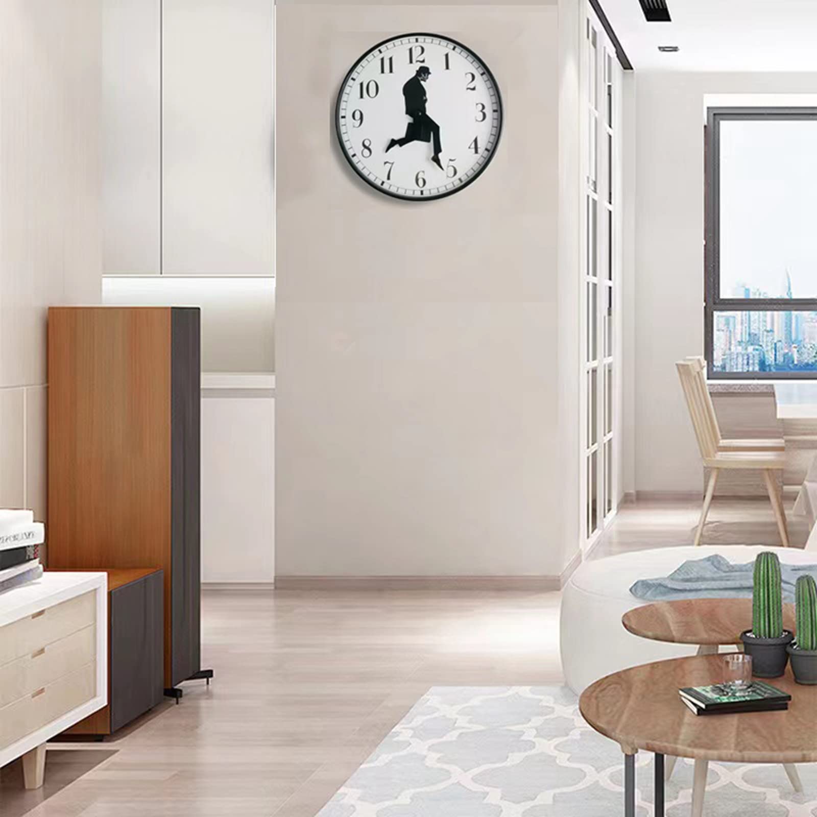 Tankrin Ministry of Silly Walks Clock Monty Python theme adds whimsy