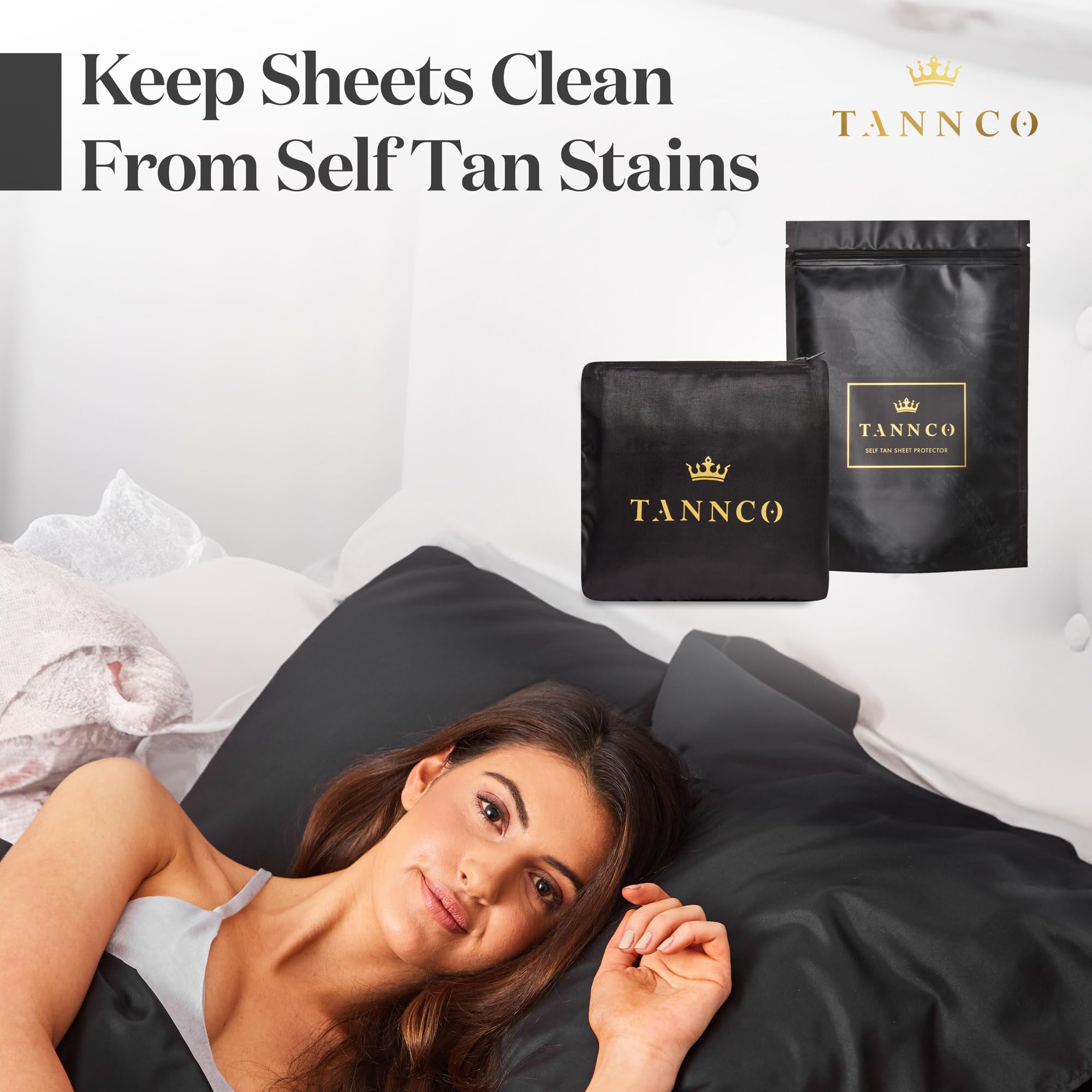 TANNCO sleep sack showing built-in pillow protector for tidy comfort