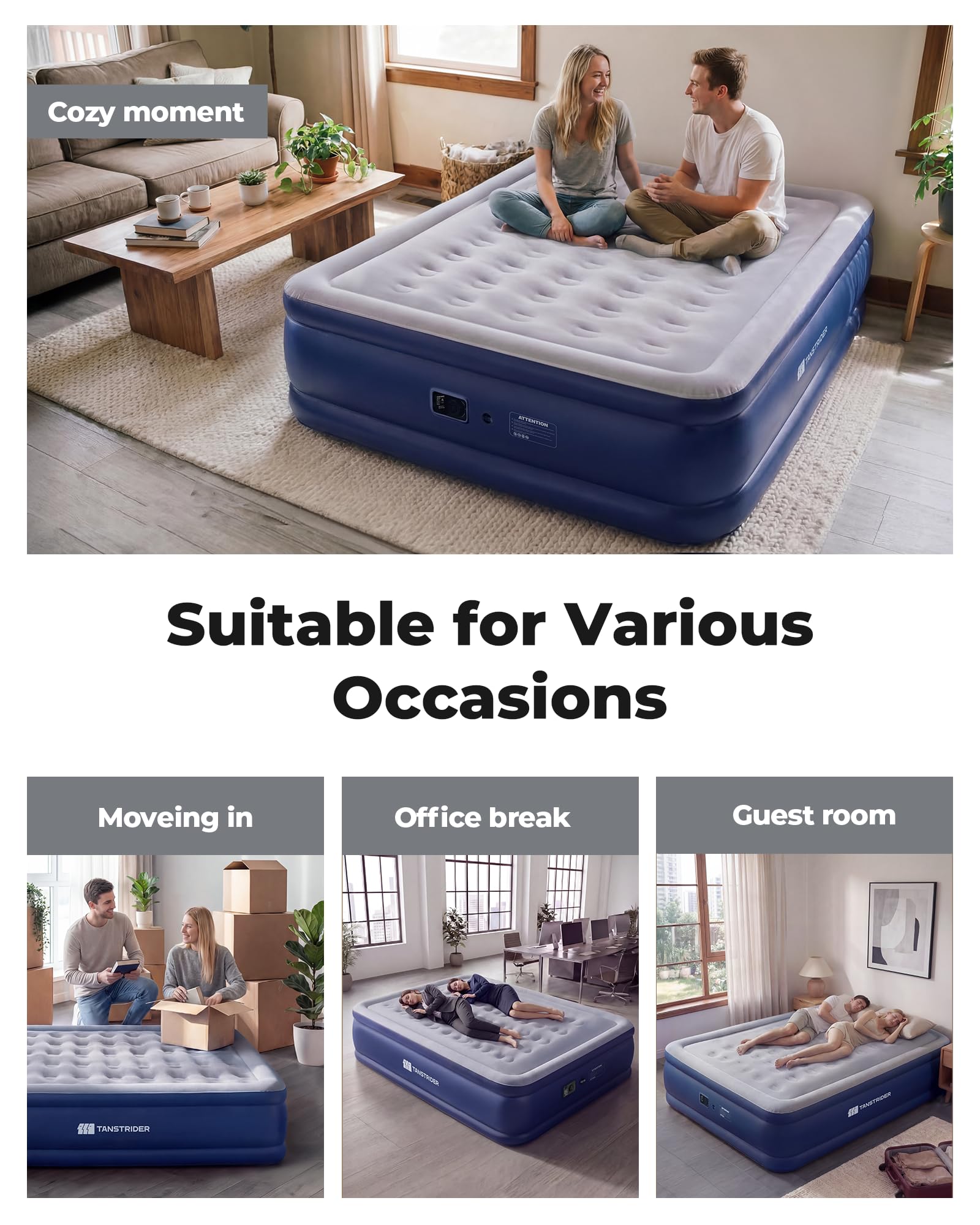 TANSTRIDER 600 lbs capacity supports multiple sleepers