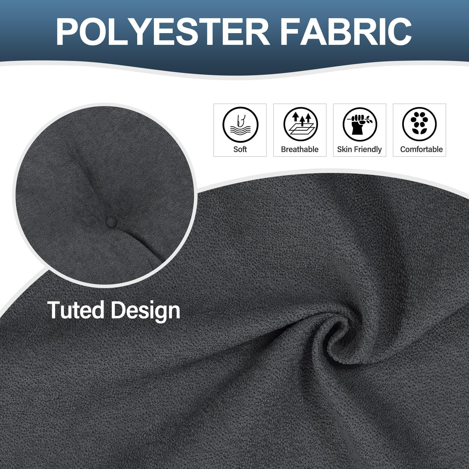 TANYOO back support pillow measures 23.5 by 15.6 by 4 inches for ergonomic fit